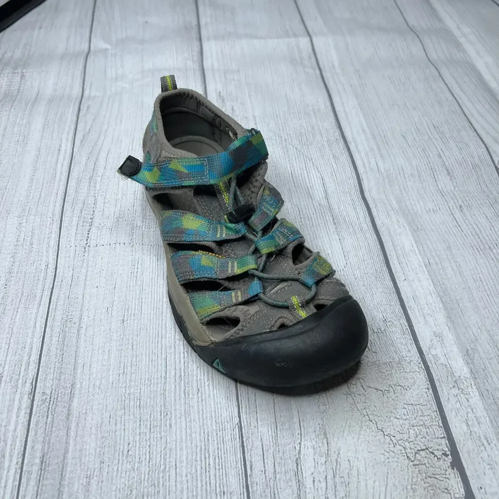 Keen Footwear Green Blue Closed Toe Comfort Sandals Size 4 Big Kids